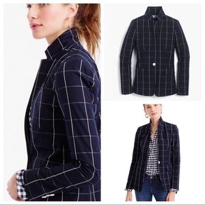 J. Crew windowpane plaid regent blazer jacket